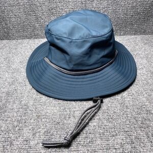 Solar Escape Hat Boonie One Size Blue Teal Wide Brim Sun Bucket Chin Strap Mens